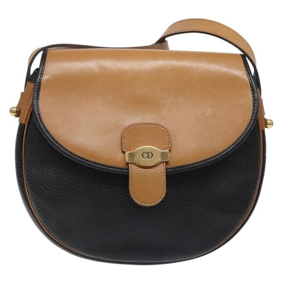 Dior Black Leather Shoulder Bag (Pre-Owned) - Picture 1 of 16